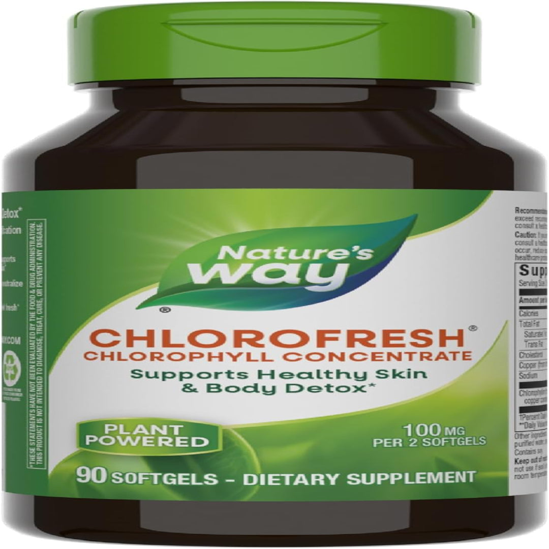 Nature's Way Chlorofresh، مركّز الكلوروفيل، 90 كبسولة هلامية
