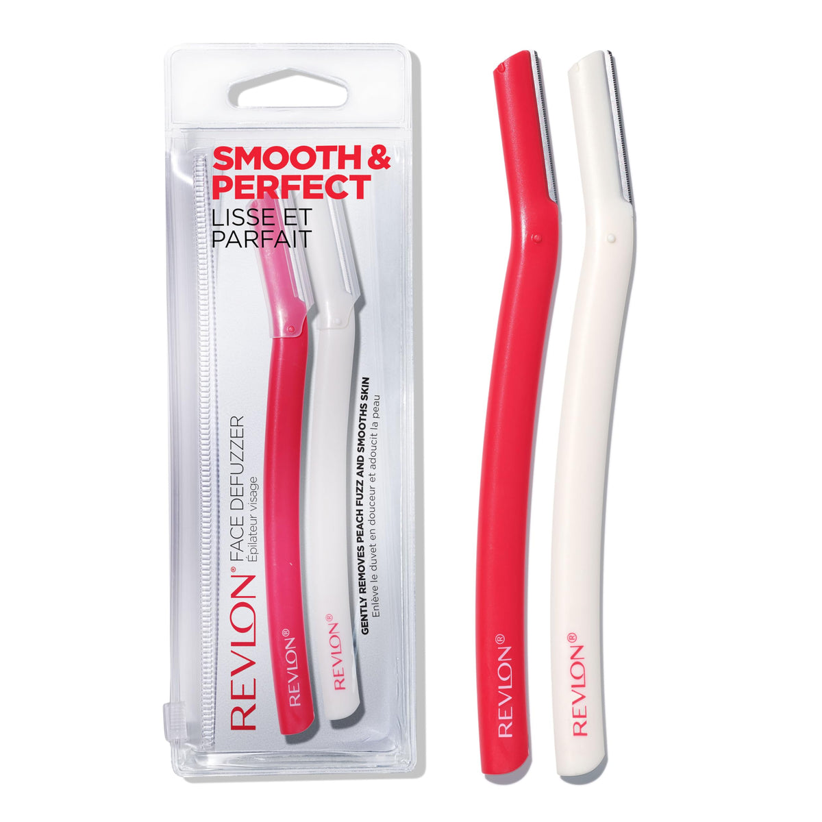 REVLON Dermaplaning Tool - Facial Razor for Smooth Skin & Hair Removal (Pack of 2)