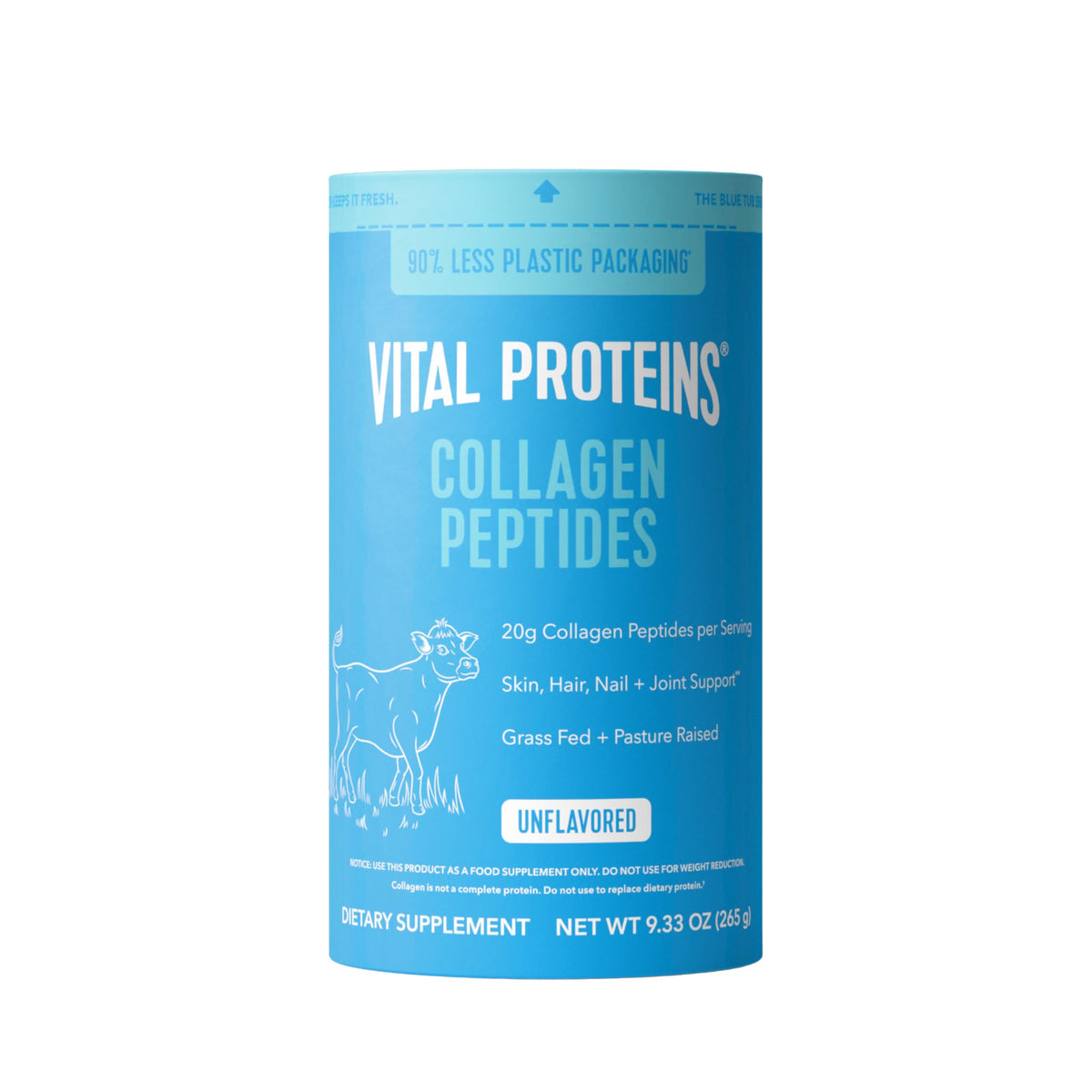 Vital Proteins Unflavored Collagen Peptides Powder, 9.33 OZ | Supports Skin, Hair, & Joints