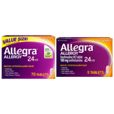 Allegra 24-Hour Non-Drowsy Adult Allergy Relief (180mg Fexofenadine HCI, 75 Total Tablets)