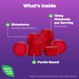 Natrol Melatonin Gummies, Sleep Support for Adults, 10 mg Melatonin Supplement for Sleeping, 90 Strawberry-Flavored Gummies, Up to a 45 Day Supply