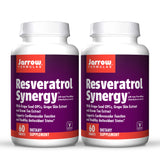 Jarrow Formulas Resveratrol Synergy - 120 Tablets (2 Packs) - Antioxidant & Cardiovascular Support