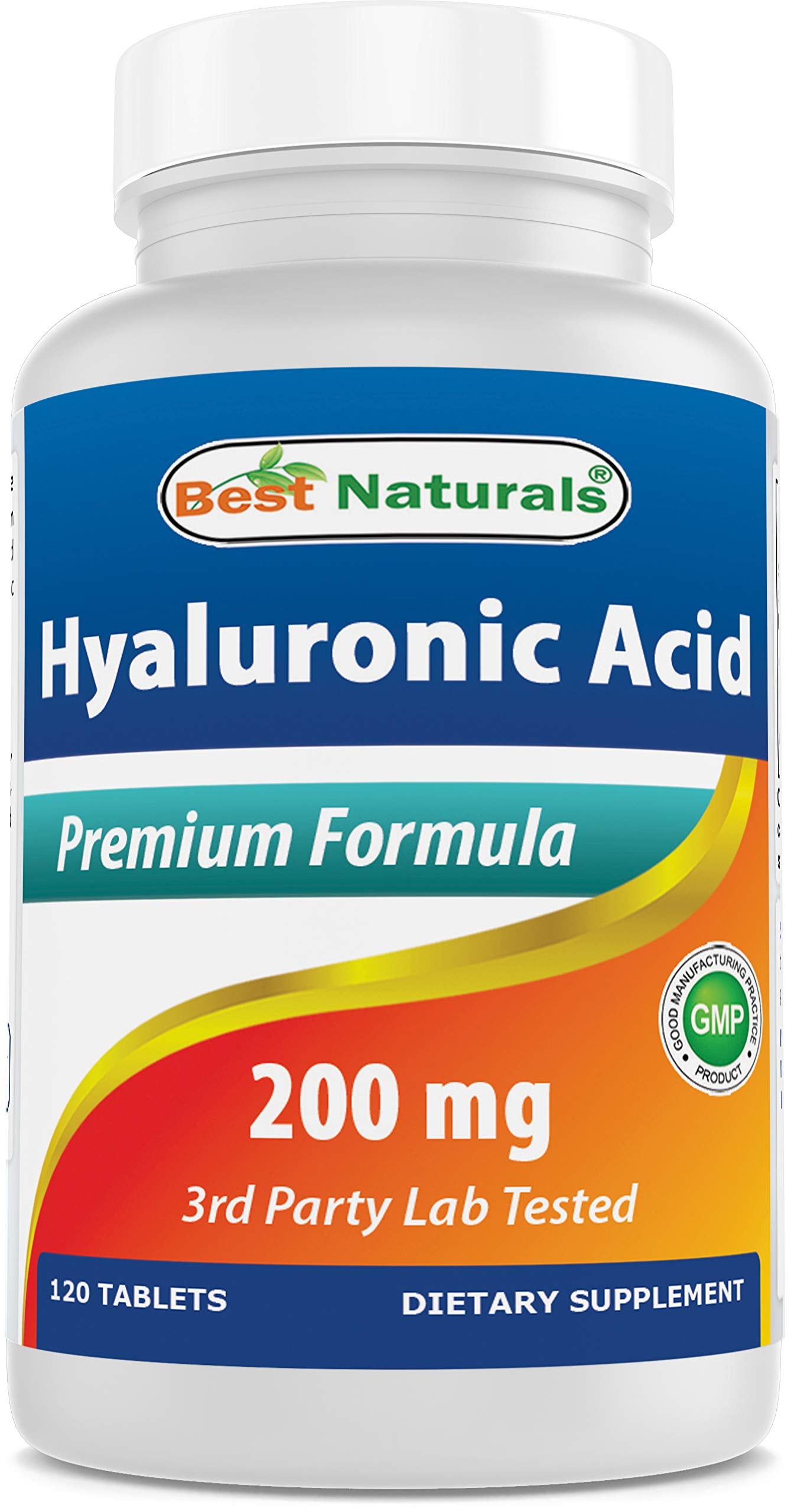 Best Naturals Hyaluronic Acid 200mg - Youthful Skin & Joint Support, 120 Tablets