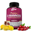 NutriFlair D-Mannose 1200mg - 120 Capsules with Cranberry & Dandelion Extract for Urinary Tract Health & UTI Support