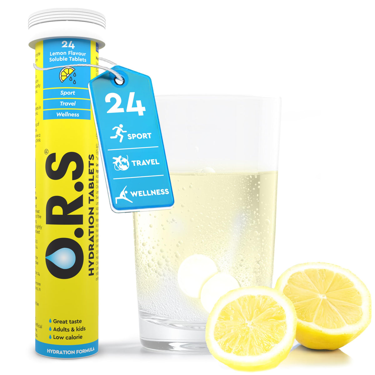 O.R.S Hydration Lemon Tablets - 24 Count