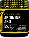 Primaforce AAKG Powder - Pure Arginine Alpha-Ketoglutarate 250g for Nitric Oxide & Workout Performance