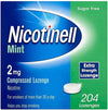 Nicotinell 2mg Nicotine Lozenge - Sugar-Free Mint Stop Smoking Aid (204 Pieces)