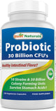 Best Naturals Probiotic 10 Strains, 30 Billion CFU - 120 Veggie Capsules