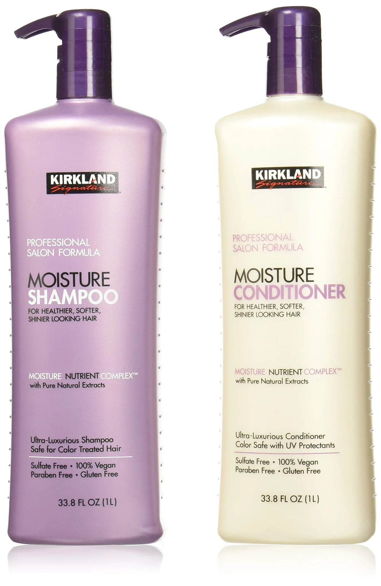 Kirkland Signature Professional Moisture Shampoo & Conditioner Bundle - 33.8 Oz Each