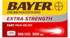Bayer Aspirin Extra Strength 500mg, 100 Tablets – Pain & Fever Relief