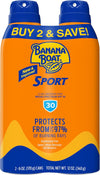 Banana Boat Sport Performance Sunscreen Spray SPF 30 Broad-Spectrum 2-Pack