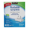 كيركلاند سيجنتشر: مناديل مبللة قابلة للتدفق في المرحاض (Flushable Moist Wipes)، فائقة النعومة، مصنوعة من ألياف نباتية، عبوة 1$640\text{ }$ منديل2