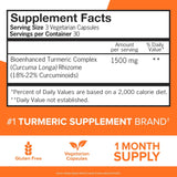 Qunol Curcumin، 1500mg، 90 كبسولة نباتية، مع الفلفل الأسود.