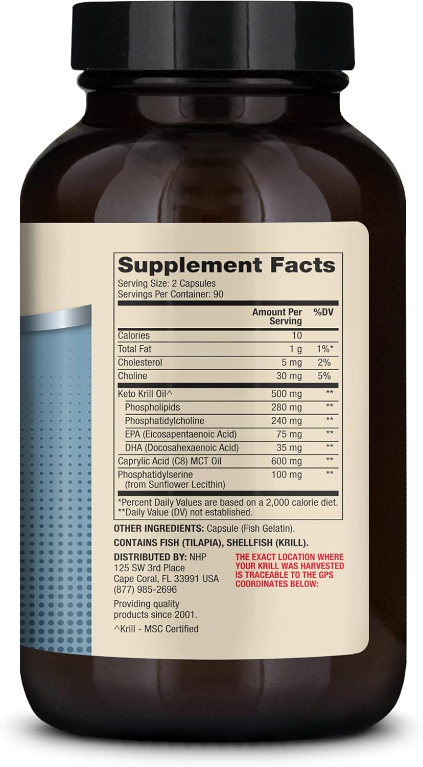 مكمل كريل مع الكولين لتعزيز الصحة الدماغية والomega-3