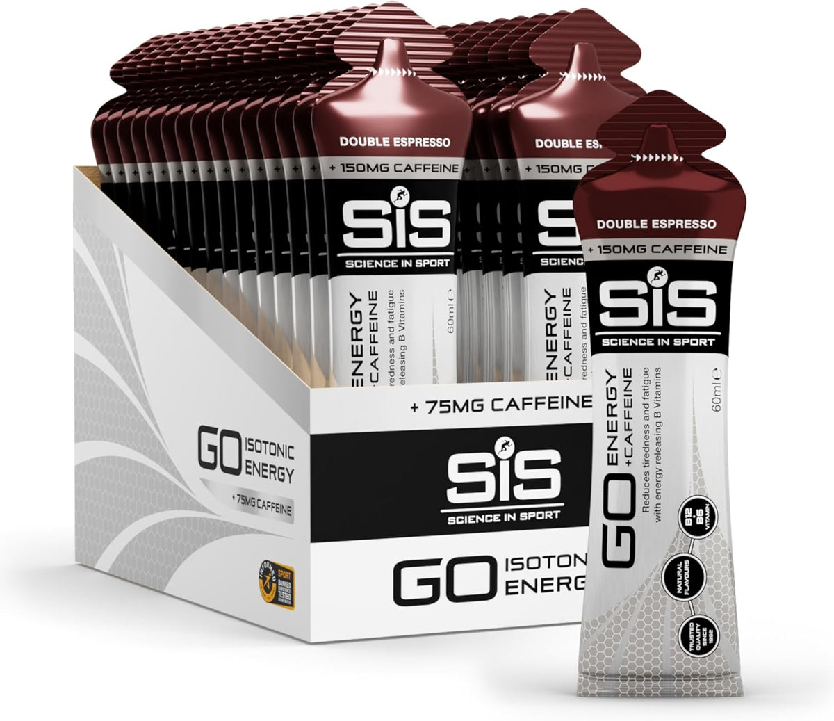 SiS GO Energy Double Espresso + Caffeine Gel - ٦٠ مل