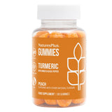 NaturesPlus Turmeric Curcumin Gummies with Ginger & Black Pepper - Peach Flavor - 60 Count