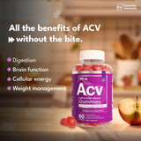 غummies الخل Apple cider vinegar النباتية.