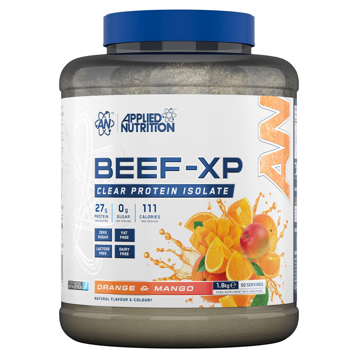 Applied Nutrition Beef-XP Protein Supplement - Orange & Mango 1800g | 60 Servings | Tropical Beef Isolate