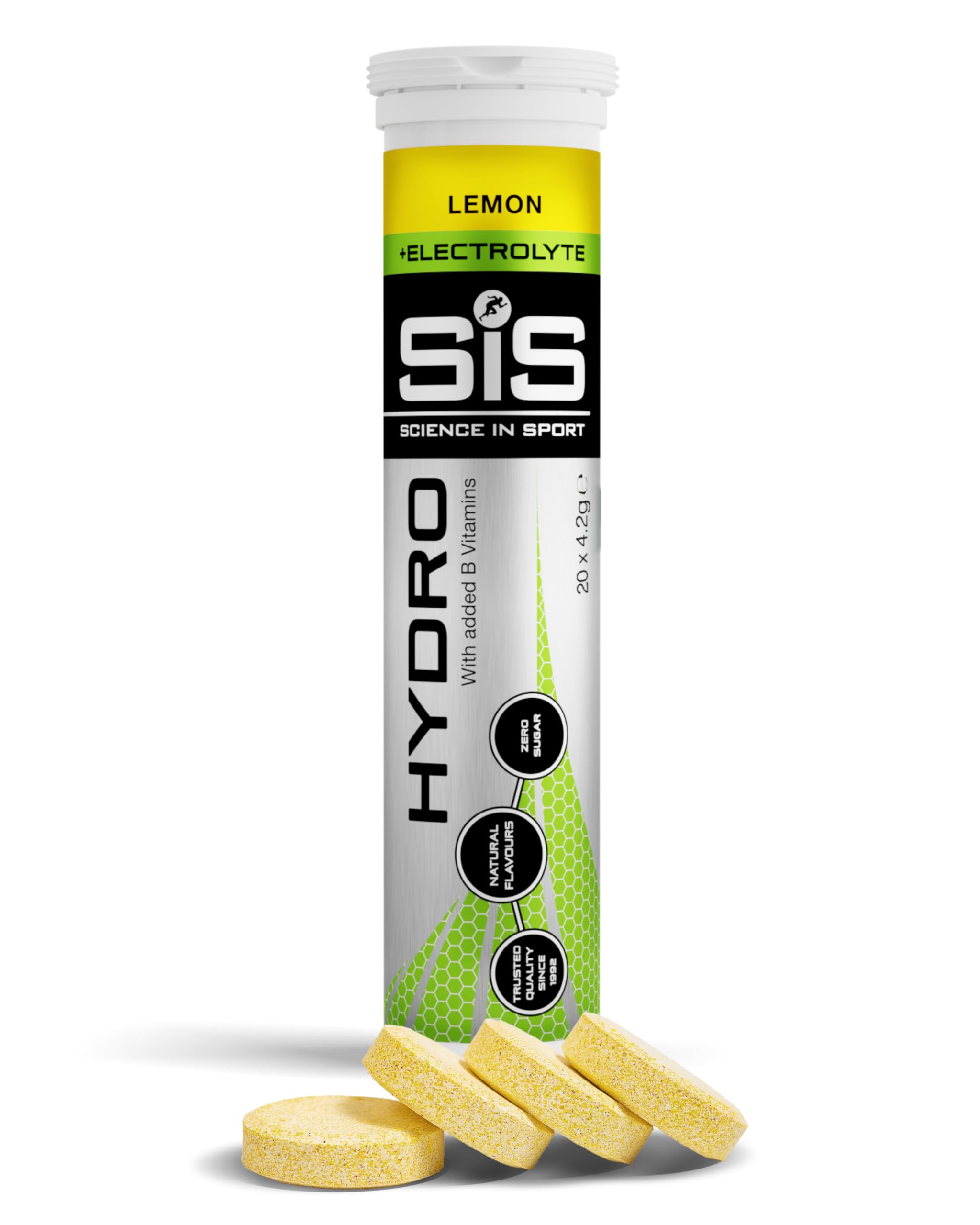 Science in Sport GO Hydro Electrolyte Tablets - Lemon, 20 Count Tube