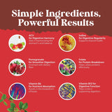 Apple cider vinegar gummies with B12 for metabolism and energy.