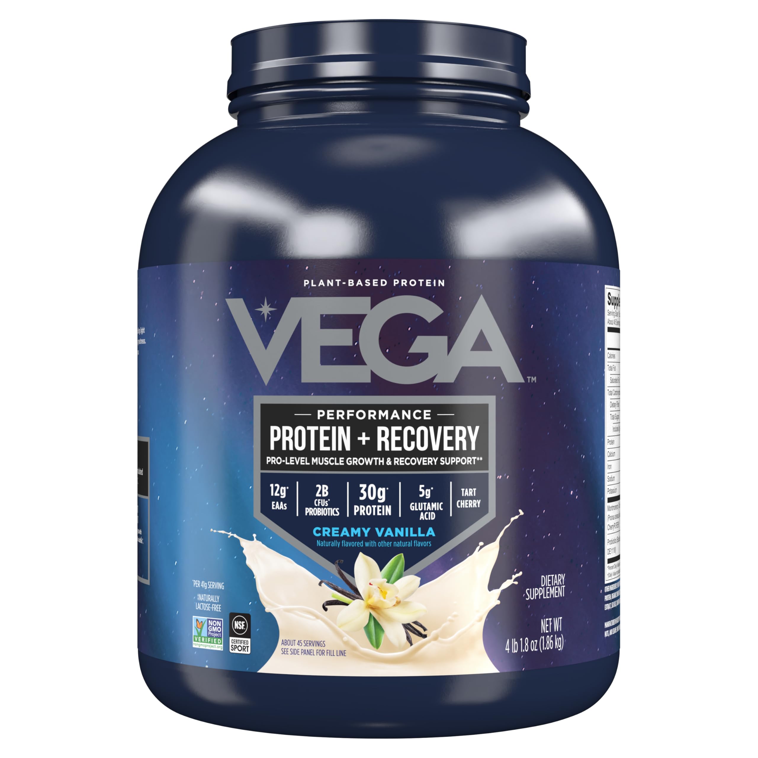 Vega Sport Protein Powder Vanilla Flavor - 4lb Plant-Based Fuel for Athletes