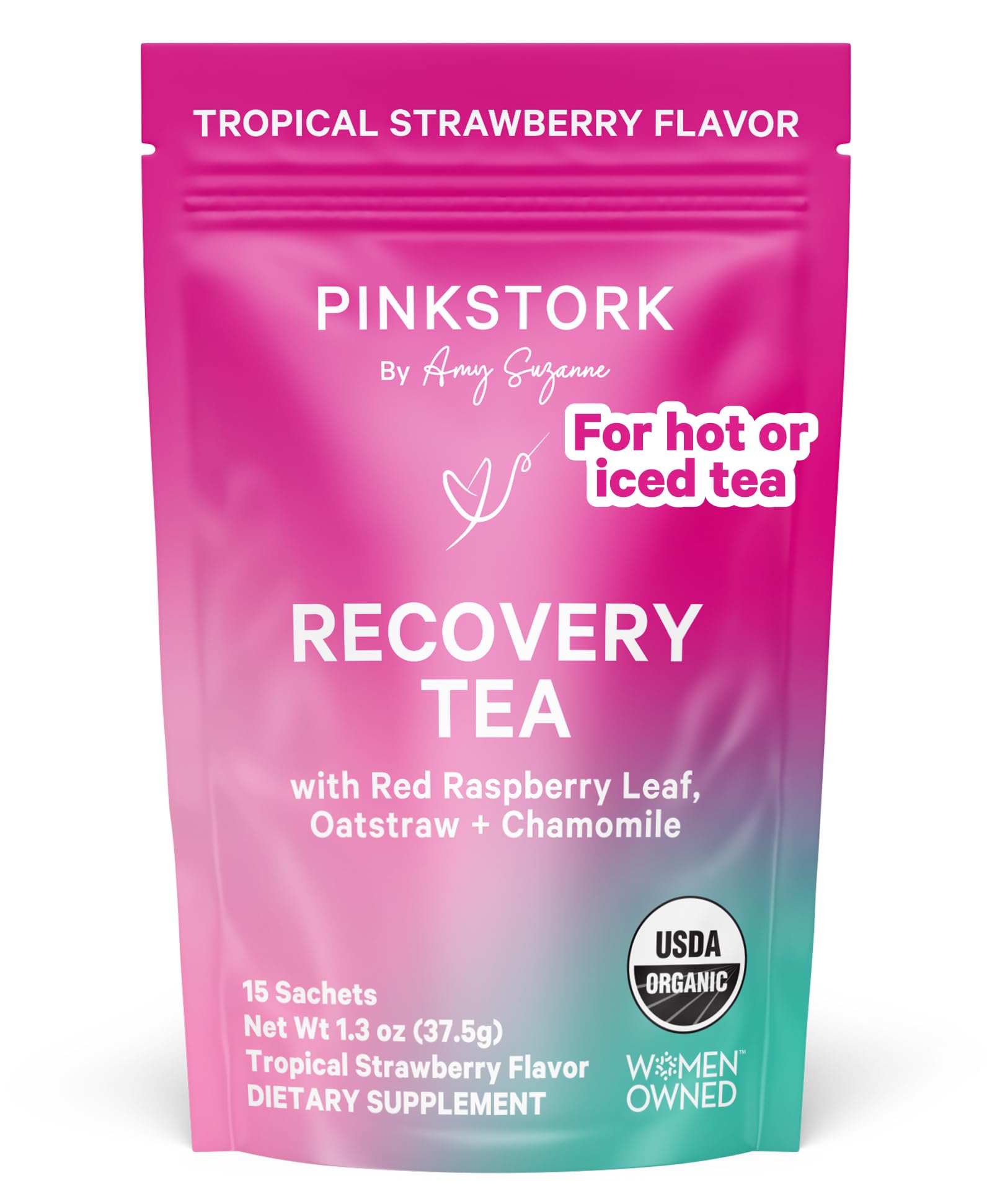 Pink Stork Organic Postpartum Recovery Tea - Passion Fruit (30 Cups)