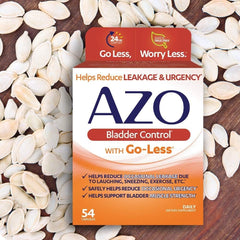 مكمل غذائي يومي للتحكم في المثانة من AZO مع Go-Less | يساعد على تقليل الحاجة الملحة للتبول، والتسرب الناتج عن الضحك والعطس وممارسة الرياضة††† | 72 كبسولة 