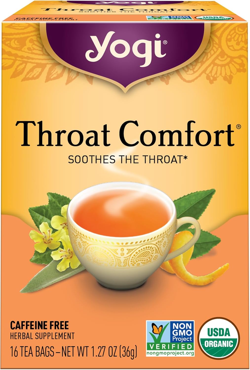 Yogi Tea شاي أعشاب عضوي لدعم ضد الإجهاد بالكمنتين الحلو - ١٦ كيسًا