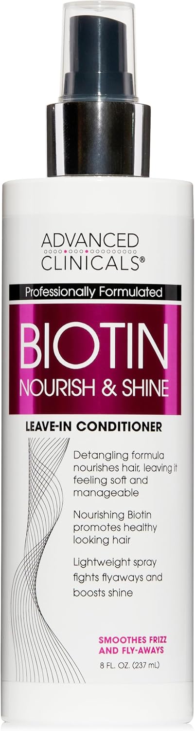 Advanced Clinicals Thickening Hair Spray: Leave-In Treatment for Fine Hair (8oz)