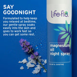 Life-flo Magnesium Oil Night Spray - 8 fl oz (237ml) - Deep Relaxation & Muscle Relief