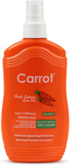Carrot Sun Tanning Oil for Deep Golden Tan & Radiant Glow 200ml