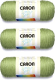 "Caron Simply Soft Pistachio Yarn (3-Pack) - Worsted Weight Acrylic Yarn for Knitting, Crochet & Crafts"