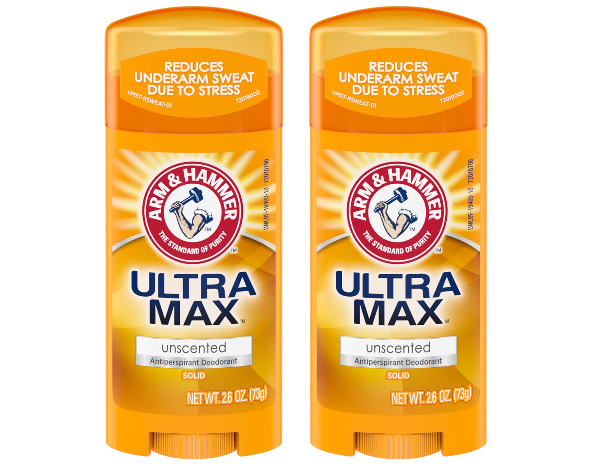 ARM & HAMMER ULTRAMAX Anti-Perspirant Deodorant Solid Unscented - 2.60 oz (Pack of 1)
