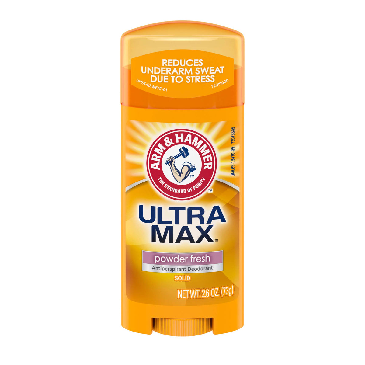 Arm & Hammer Ultra Max Deodorant - Powder Fresh - Solid Oval - 2.6 oz