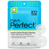 Patch Perfect Spot Patches - Korean Hydrocolloid Pimple Patches, 102 Count, Vegan & Cruelty-Free