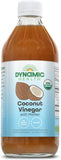 Organic Raw Coconut Vinegar 473ml by Dynamic Health - Natural Health Supplement