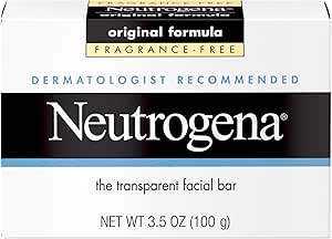 NEUTROGENA Original Formula Facial Bar, Fragrance Free - 3.5 oz Gentle Face Wash for Sensitive Skin