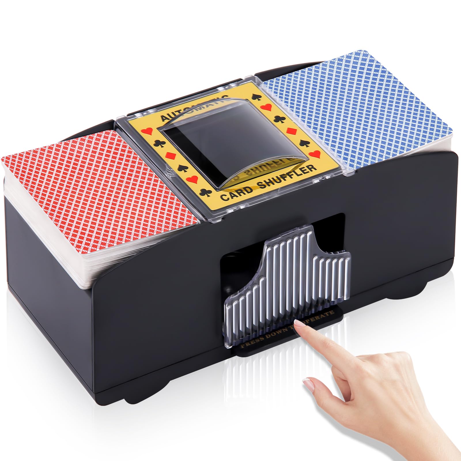 Unniweei Electric Automatic Card Shuffler (Up to 6 Decks)