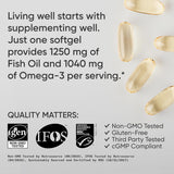 Sports Research Omega 3 Fish Oil Triple Strength 90 Softgels