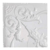 Saginaw Gloss White Ceiling Tile Sample (12x12 Inch) - DIY Home Renovation