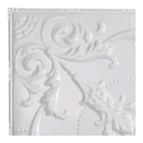 Saginaw Gloss White Ceiling Tile Sample (12x12 Inch) - DIY Home Renovation