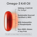 Sports Research Antarctic Krill Oil with Astaxanthin: Omega-3 Support