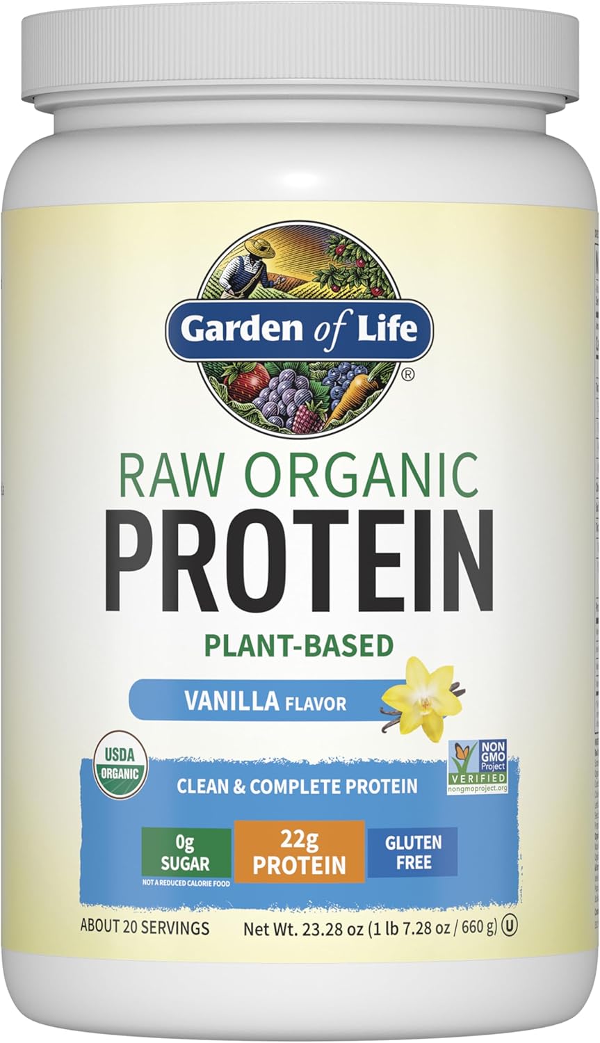 Garden of Life RAW Organic Plant-Based Protein Powder Vanilla 660g