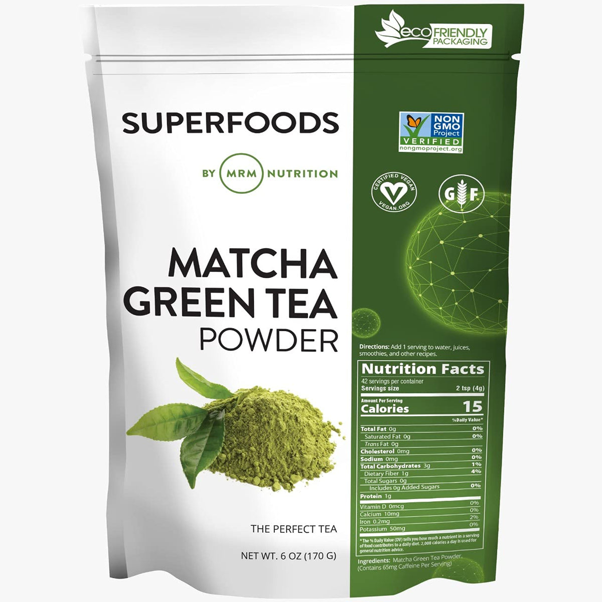 MRM Matcha Green Tea Powder - Energize Your Day Naturally (6 oz)