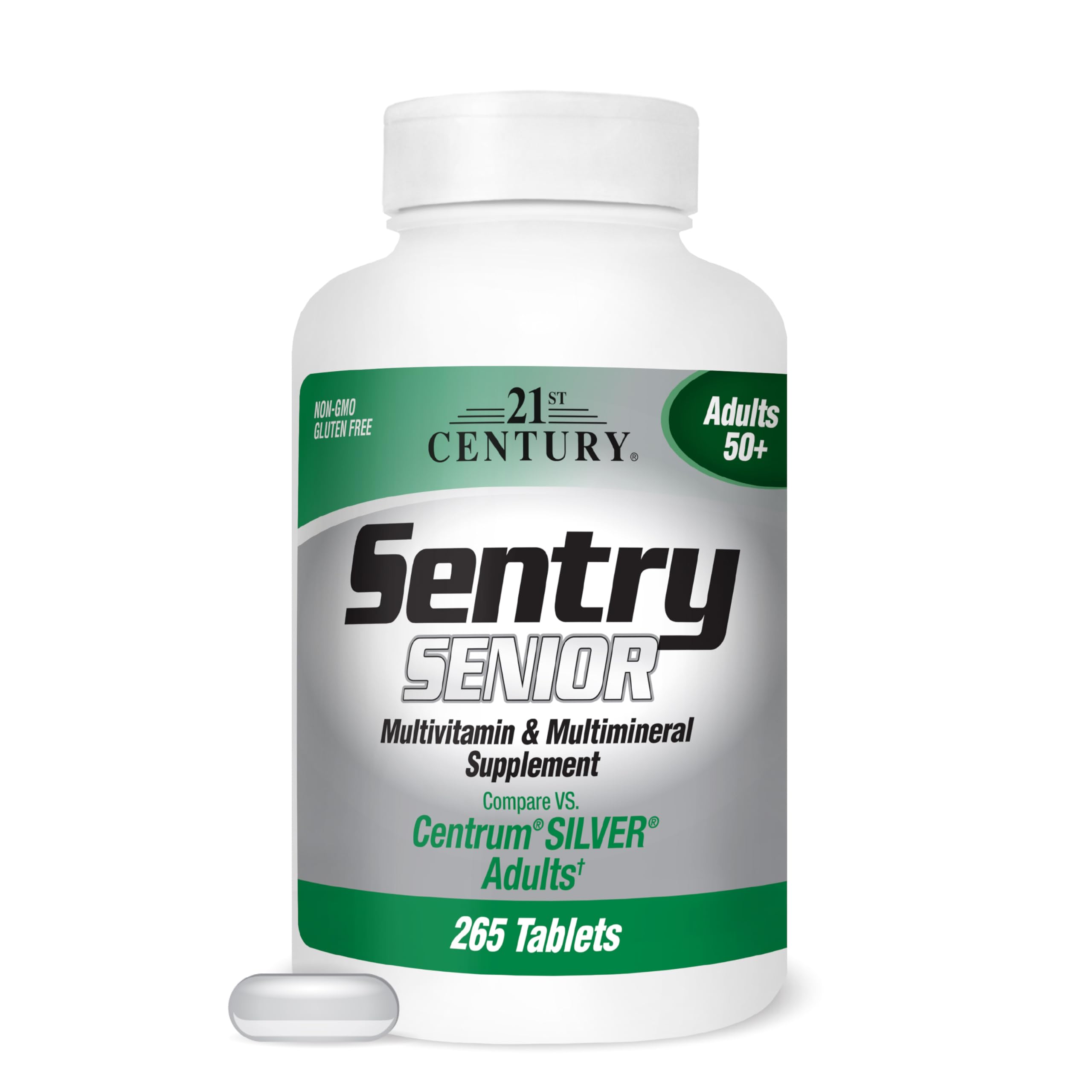 21st Century Adult's Sentry Senior Multivitamin & Mineral, 265 Tablets