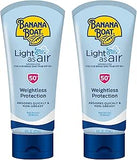 Banana Boat Light As Air Sunscreen Lotion SPF 50 (Twin Pack, 6oz each)