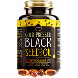 Maju Superfoods Black Seed Oil Capsules, Strong Cold Pressed 2% Thymoquinone, 100% Turkish Black Cumin Nigella Sativa, 120 Count