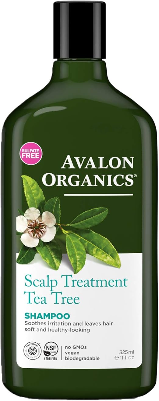 شامبو علاجي بالشاي الأخضر من Avalon Organics لتهدئة فروة الرأس