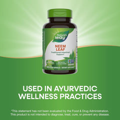 Nature's Way Herbal Neem Leaf, Traditional Intestinal Support*, Used in Ayurveda, 950 mg per 2-Capsule Serving, Non-GMO Project Verified, Vegan, 100 Capsules (Packaging May Vary)