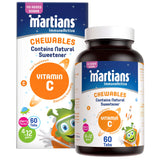 Martians ImmuneActive Kids Vitamin C Chewables - Cherry Flavor 60 Tablets Vegan